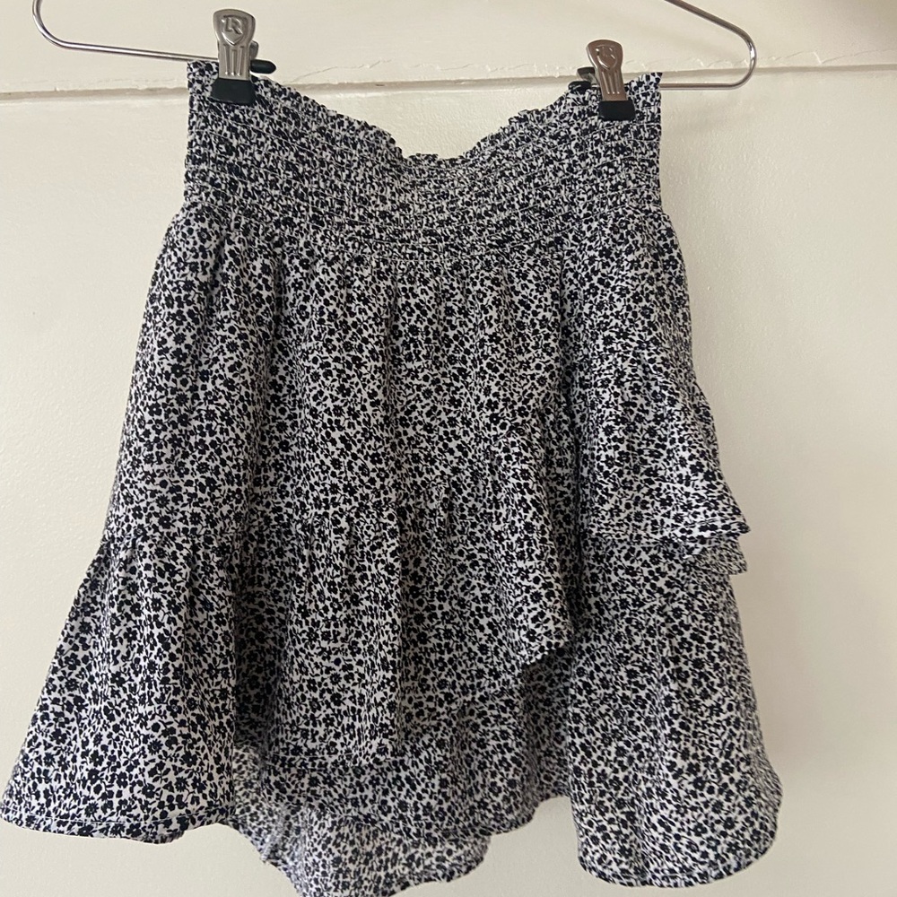 Altar'd State Black and White Patterned Skirt